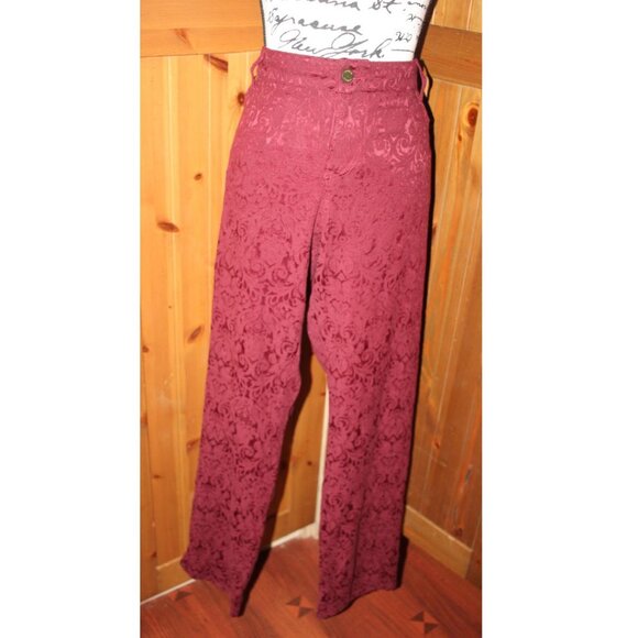 Torrid Embossed Plus Size Jeans Burgundy Size 22W - Picture 2 of 10
